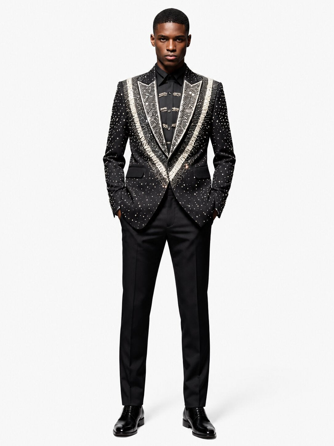 2-piece-luxury-black-crystal-embellished-men's-tuxedo
