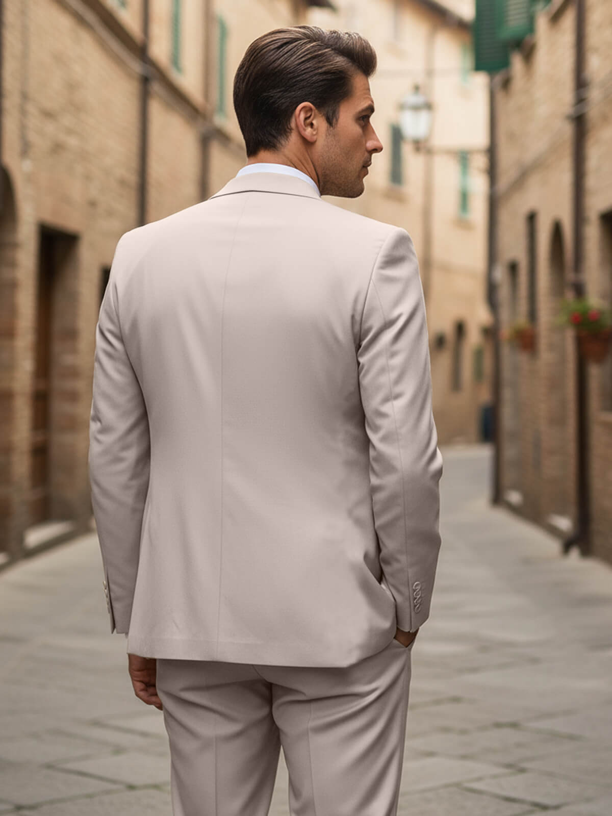 Men's Classic Three-Piece Notch Lapel Suit