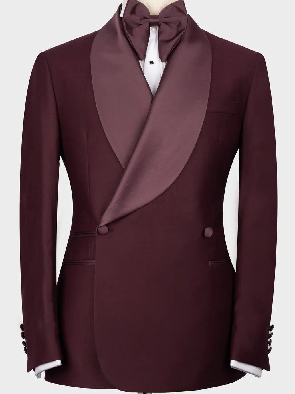 Men’s Oversized Shawl Lapel Double-Breasted Wedding Suit