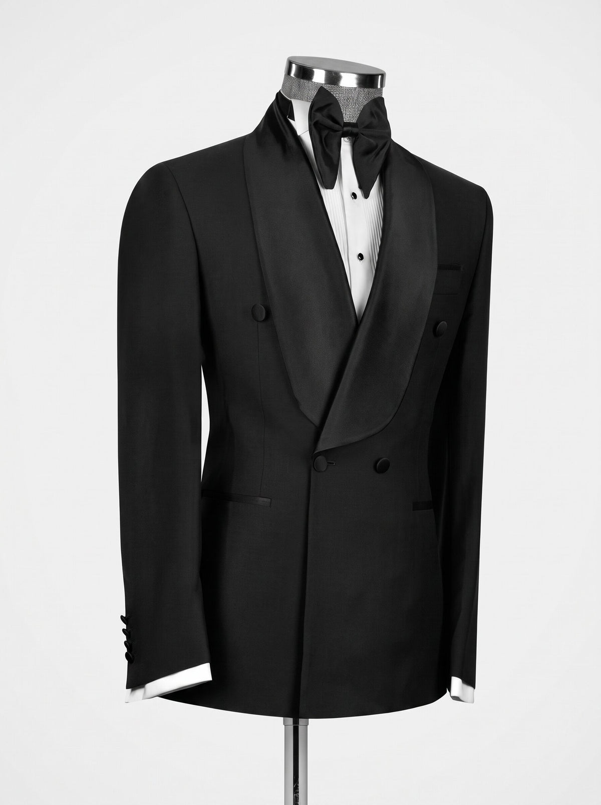 Men's Extra Large Shawl Lapel 4 Button Tuxedo Suit