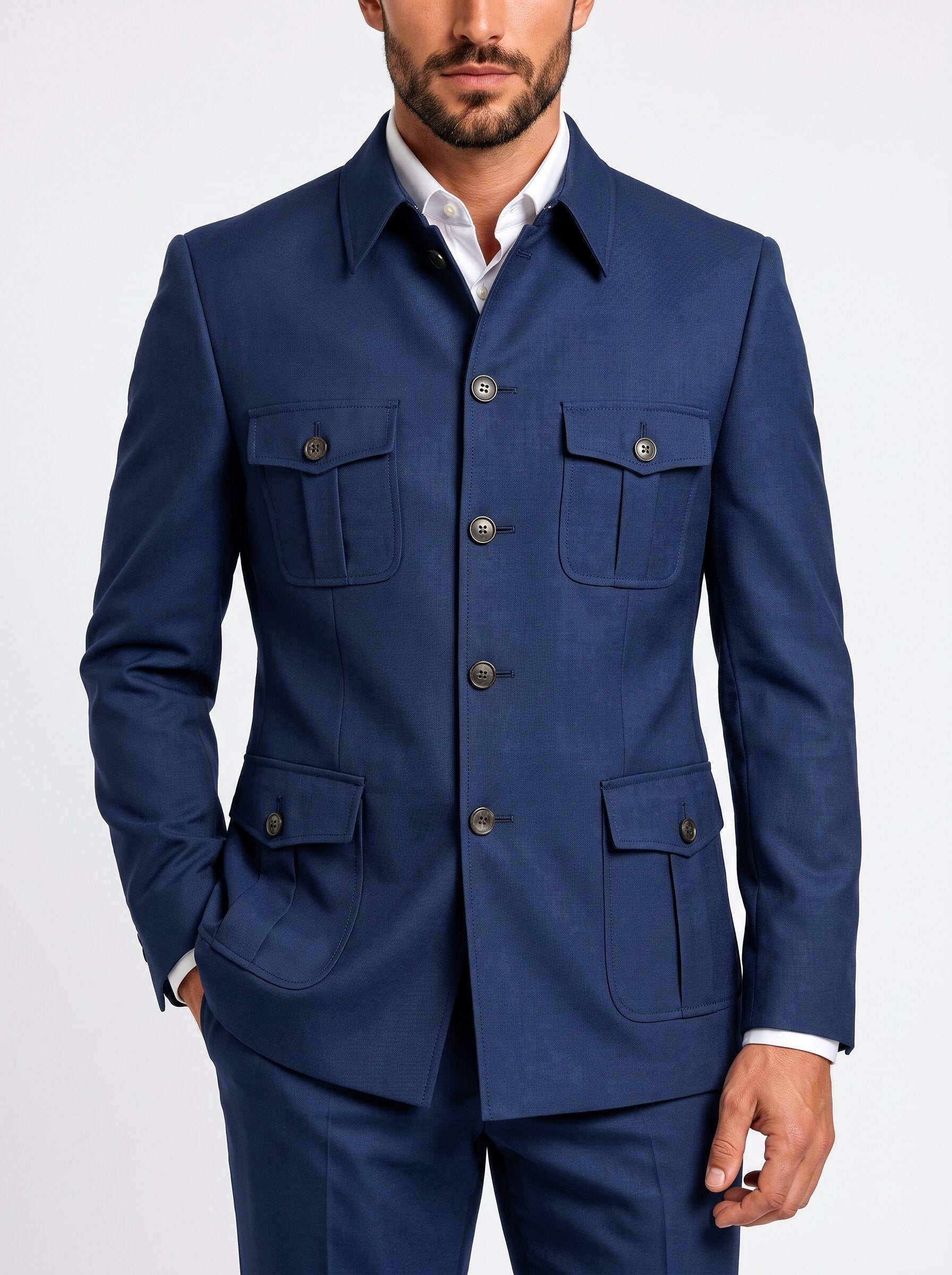 Men’s 2 Piece Safari Suit Long Sleeves
