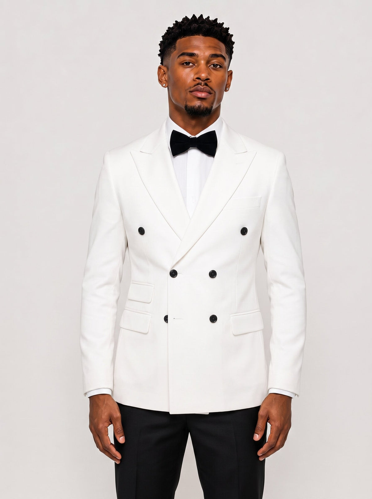 Men's Classic Six-Button Double-Breasted Suit