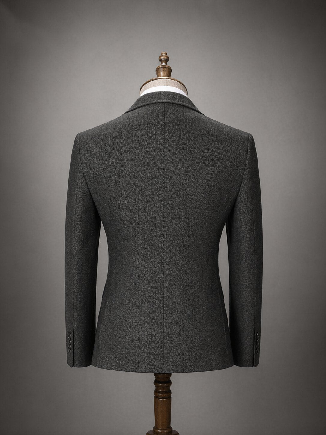 Men's Herringbone Tweed 3 Piece Suit