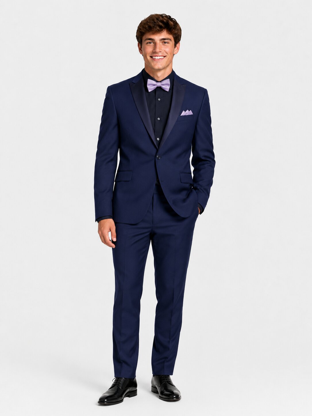 Men's Slim Fit Tuxedo Suit– One Button Prom Suit