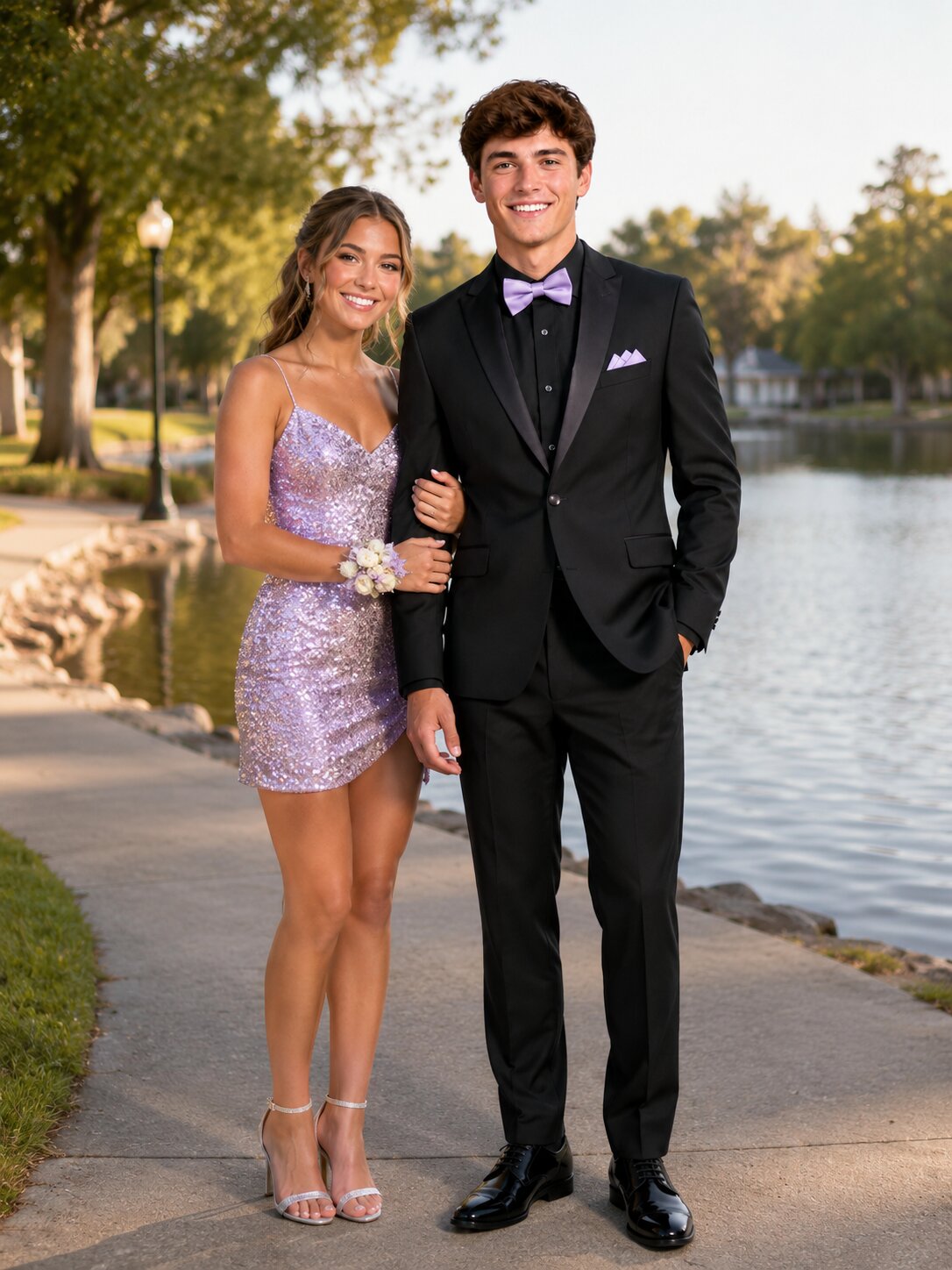 Men's Slim Fit Tuxedo Suit– One Button Prom Suit