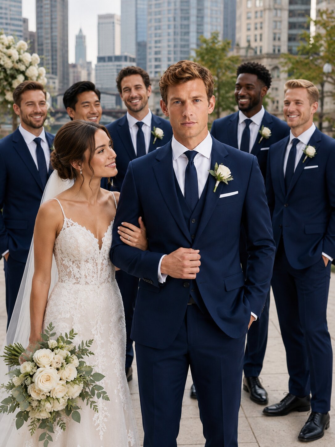 Men’s Navy Blue Suit
