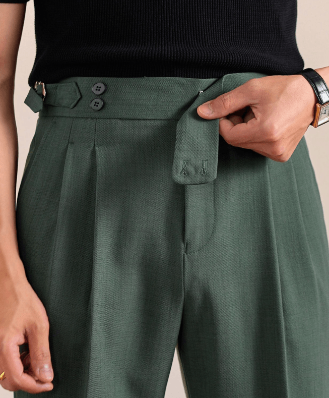 Men’s Neapolitan High-Waisted Gurkha Dress Pants