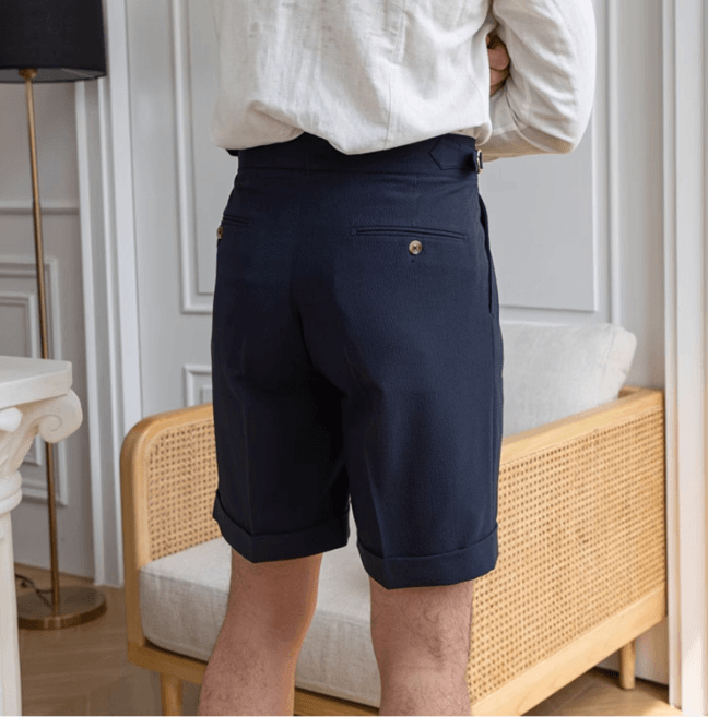 Men’s Seersucker Tailored Dress Shorts