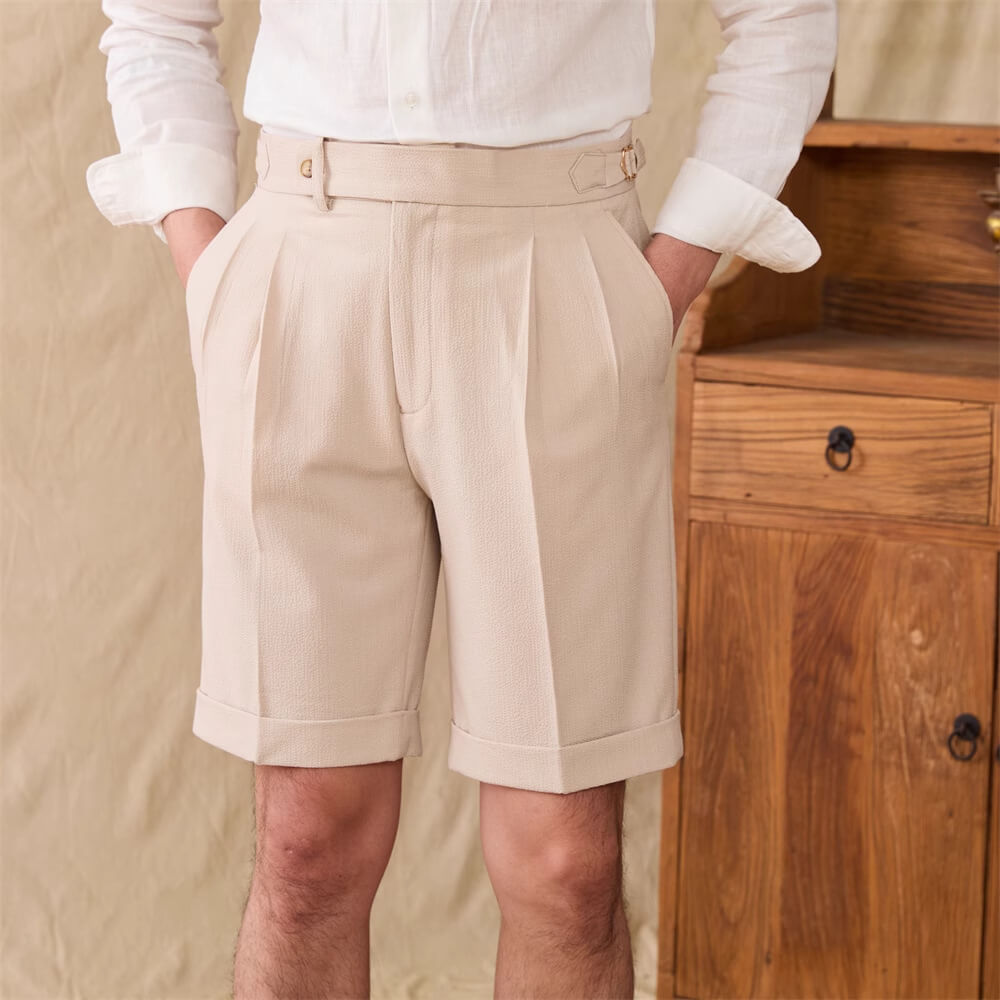 Men’s Seersucker Tailored Dress Shorts