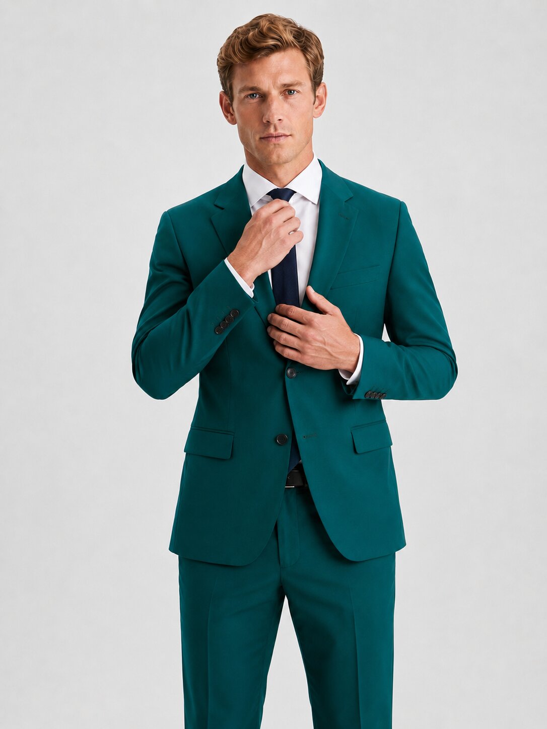 Men’s Teal 2 Piece Suit