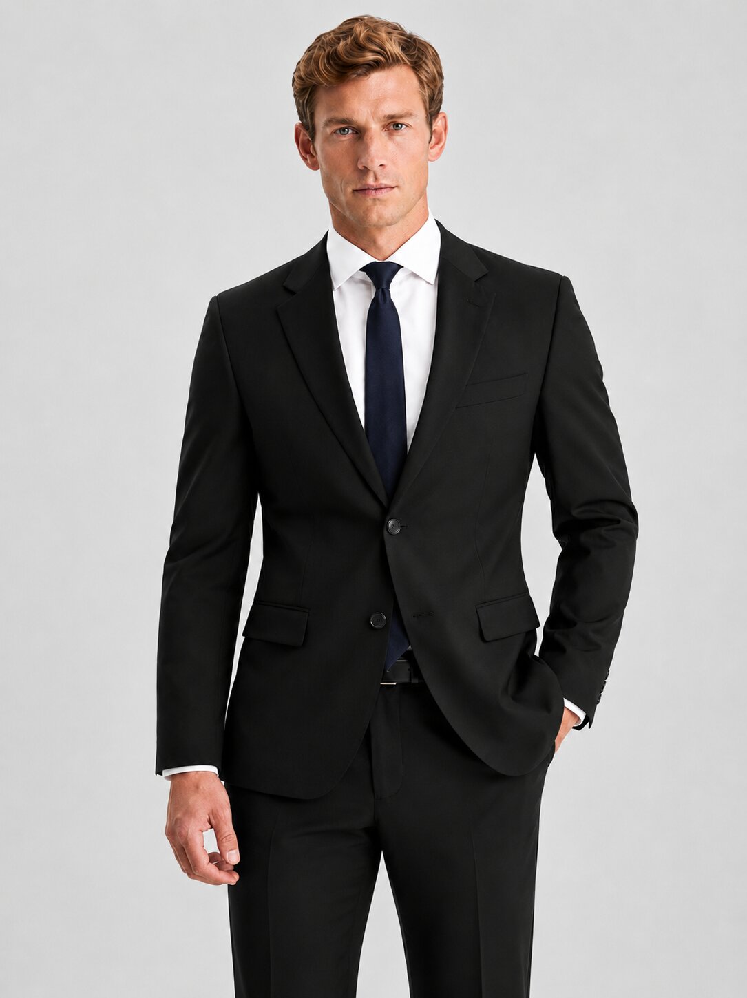 Men’s Black 2 Piece Suit