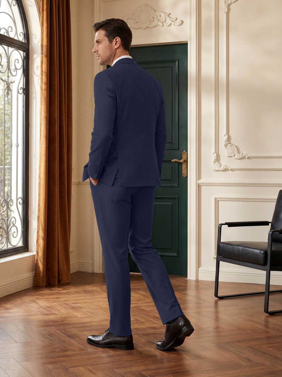 Men's Classic Business Suit 3-Piece Slim Fit