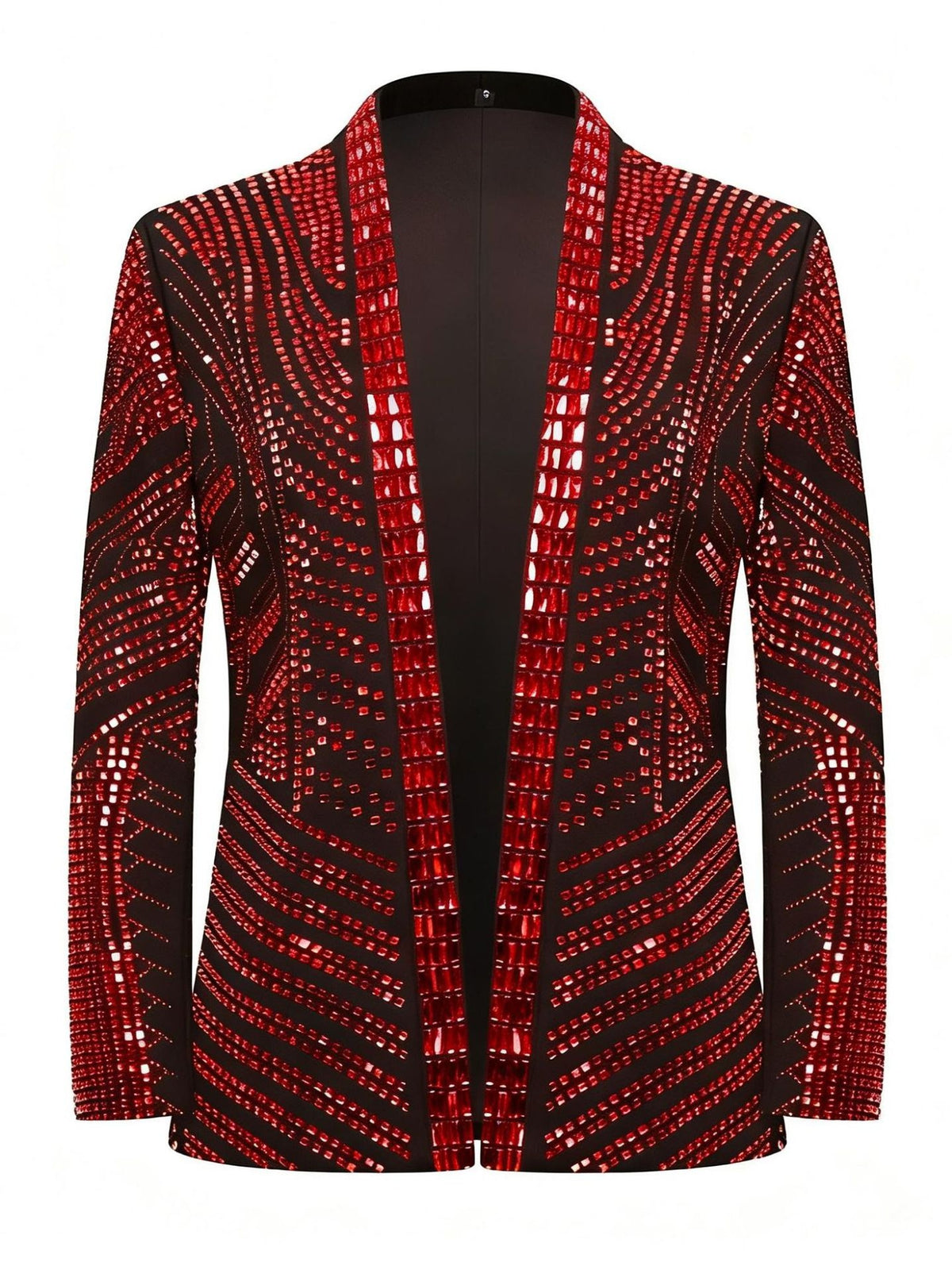 Men's Rhinestone Western Blazer Jacket