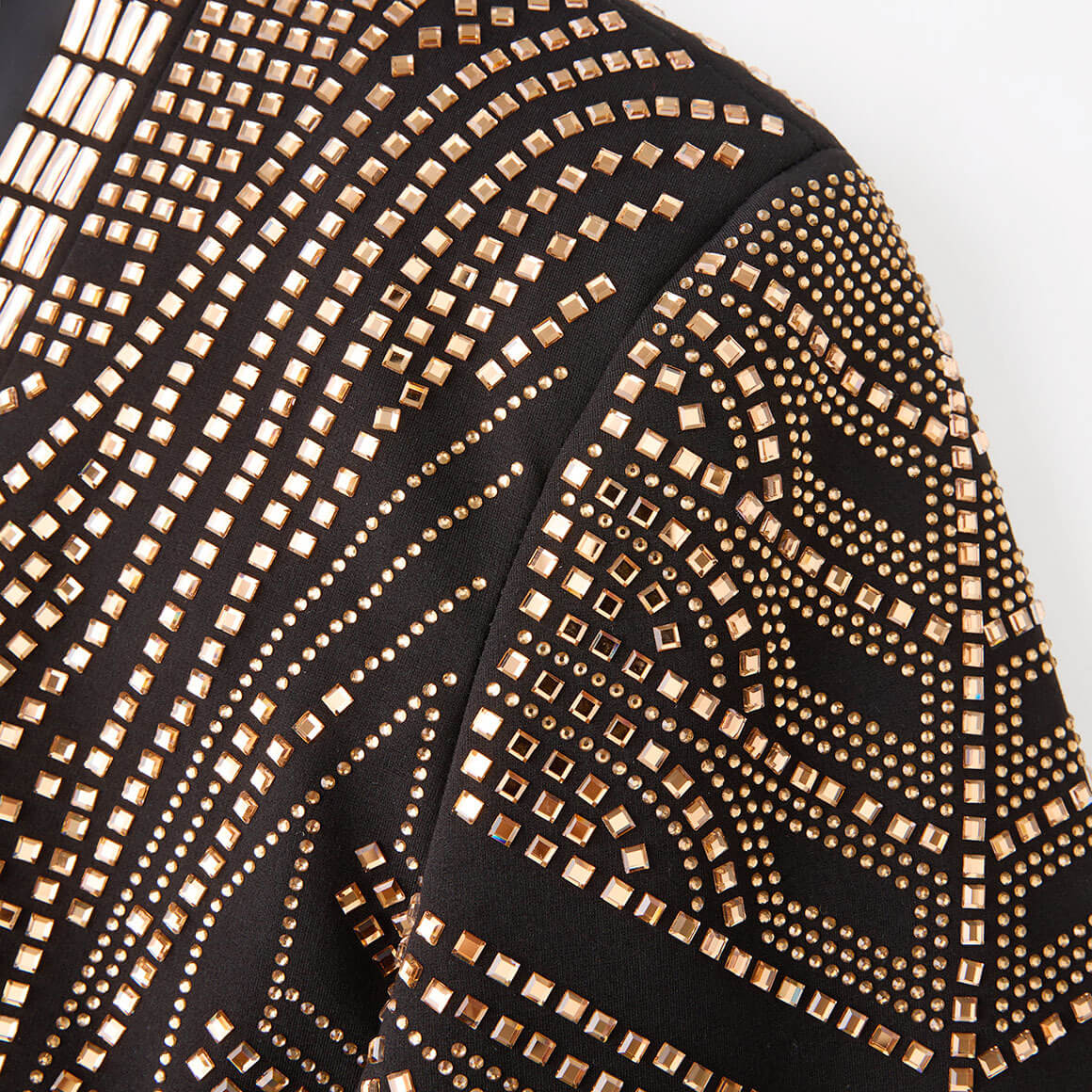 Men's Rhinestone Western Blazer Jacket for Dinner, Stage Performances & Parties