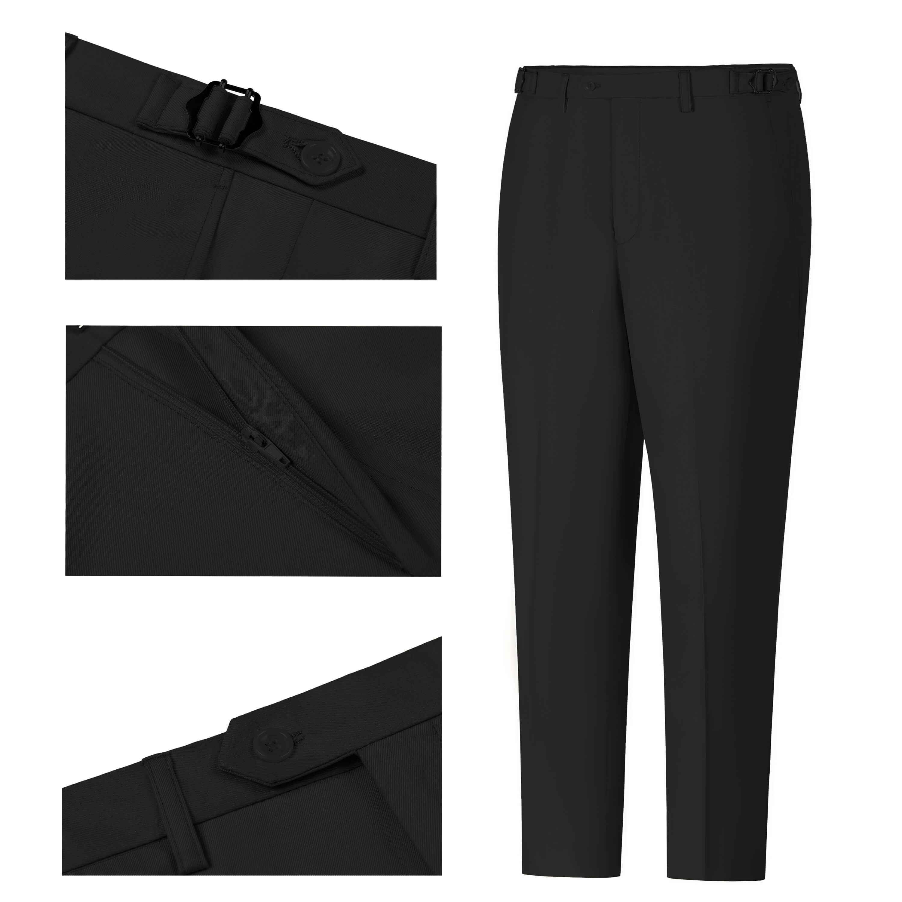 Men's 3 Piece Tuxedo Suit Slim Fit Contrast Lapel Prom Menswear
