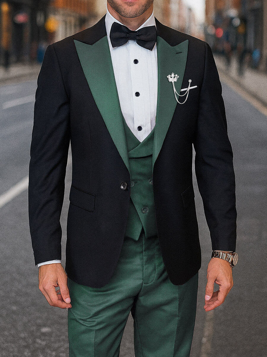 Men's Prom Tuxedo Suit 3 Piece Slim Fit
