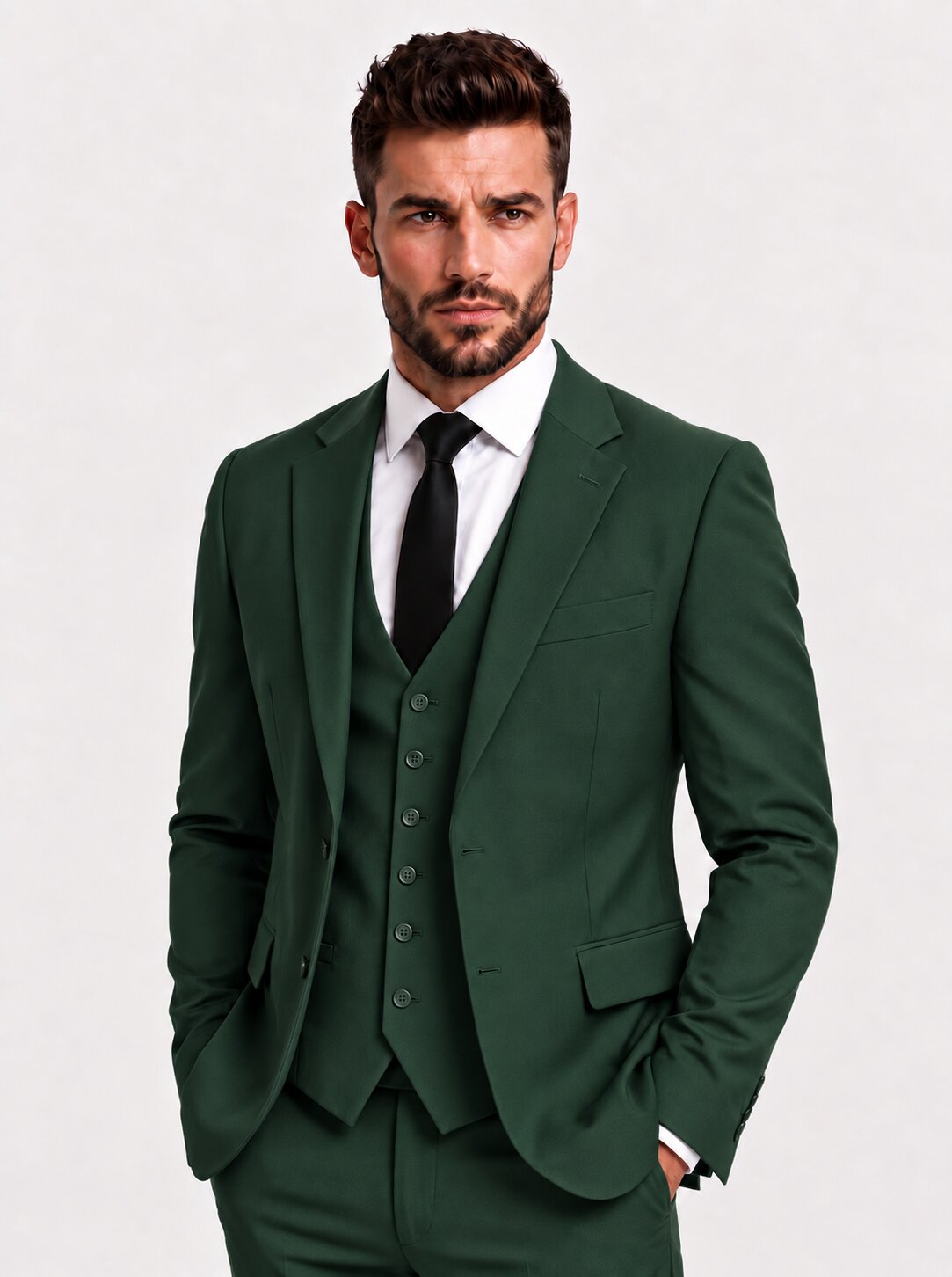 Men's 3-Piece Suit Slim Fit Classic Style