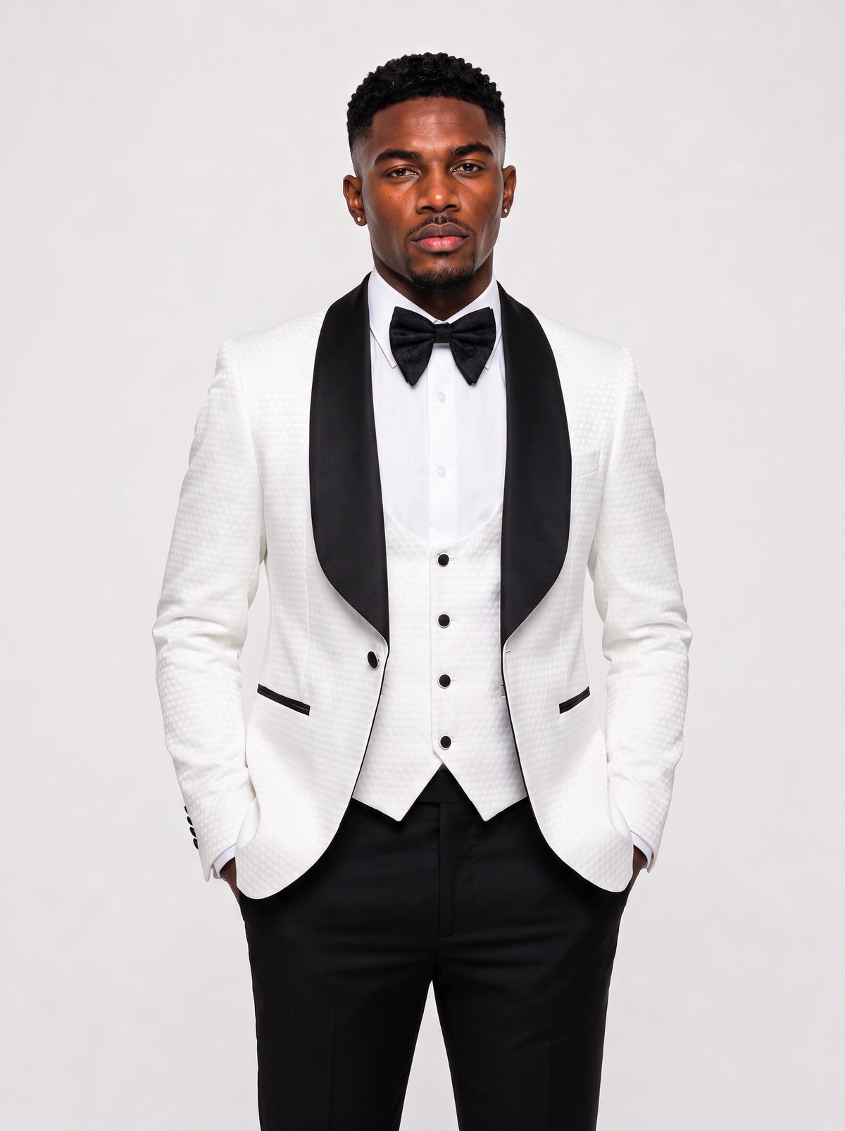 Men’s Shawl Lapel 3 Piece Tuxedo