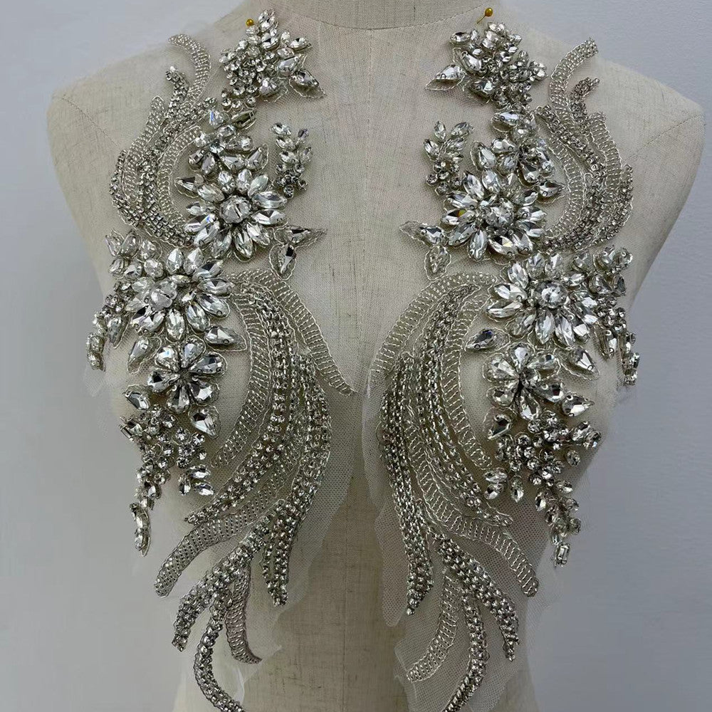 silver rhinestone