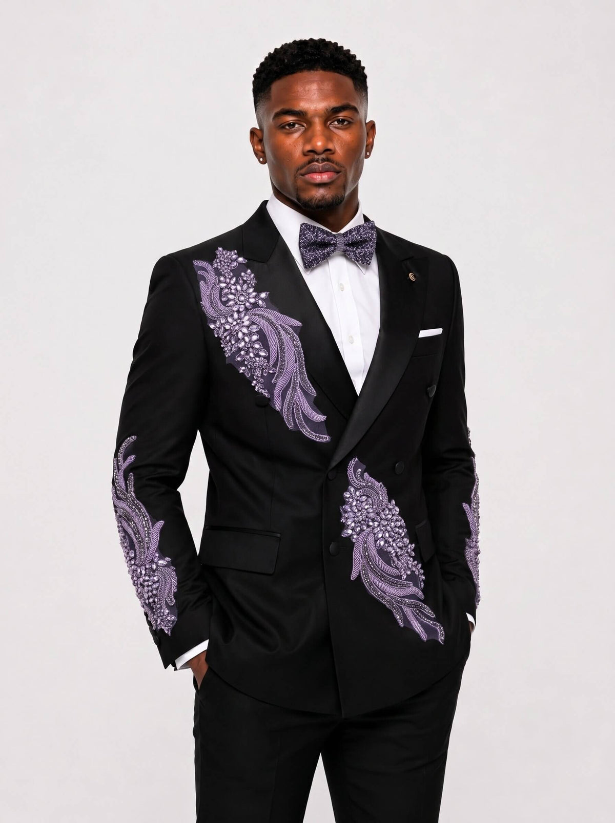 Gem Stone Prom Suit 2 Piece