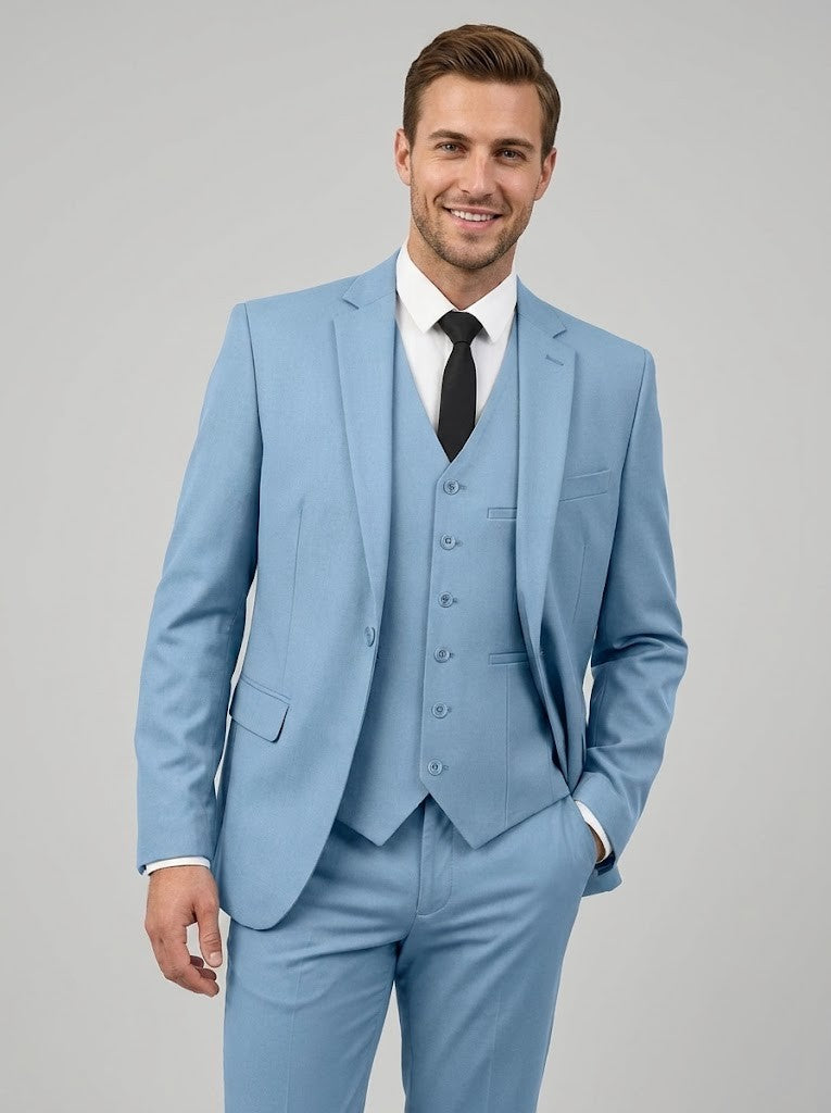 Men's Regular Fit 3 Piece Suit Casual Style