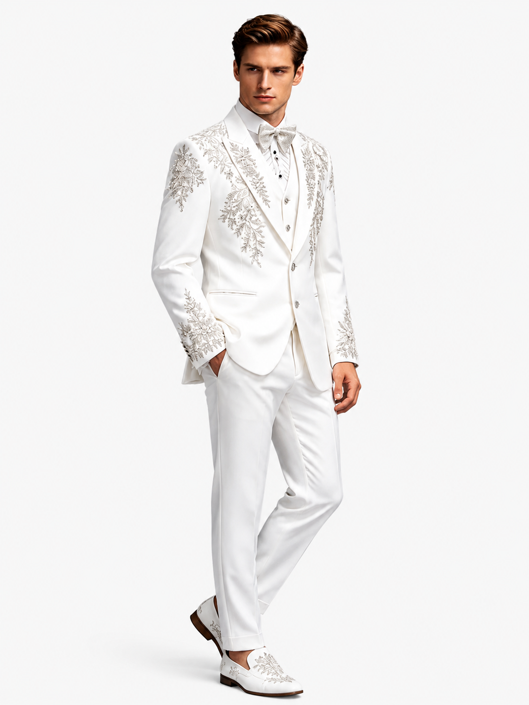 men's-3-piece-white- suit-with-silver-floral-embroidery