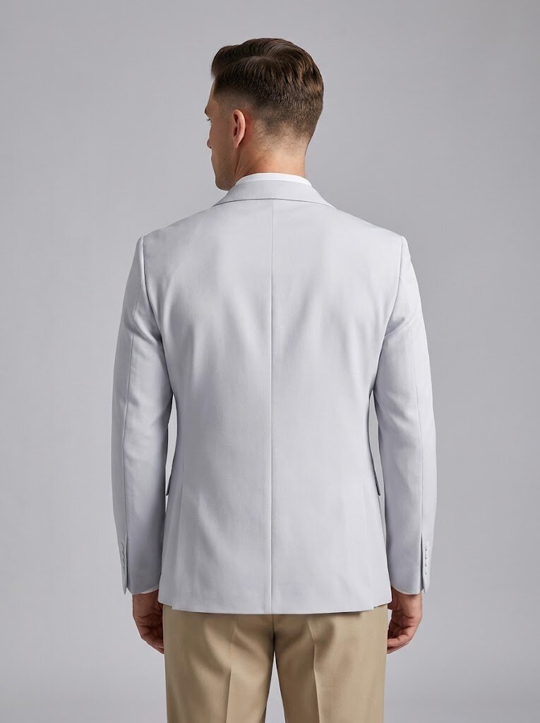 Men's Slim Fit 3-Piece Suits Contrast Neckline