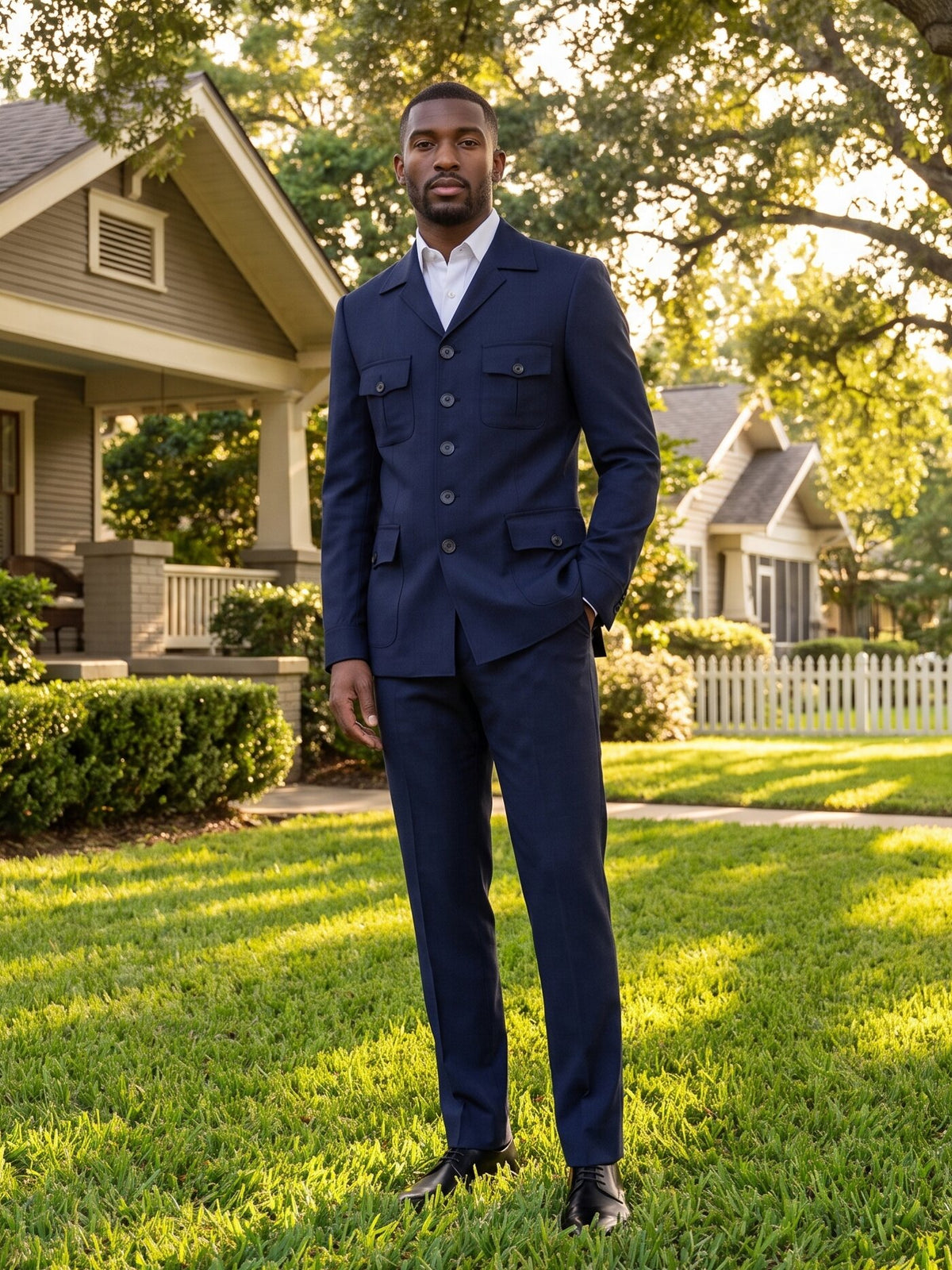 Men’s Long Sleeve Safari Suit 2 Piece