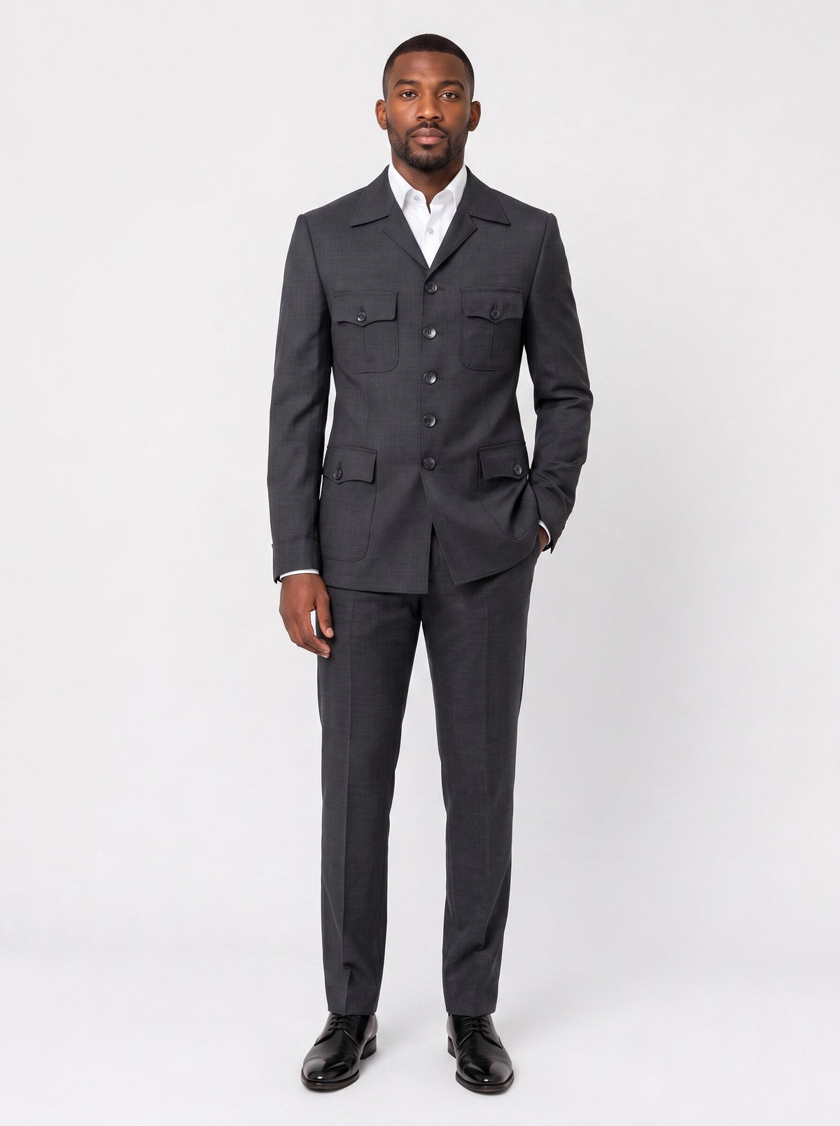 Men’s Long Sleeve Safari Suit 2 Piece