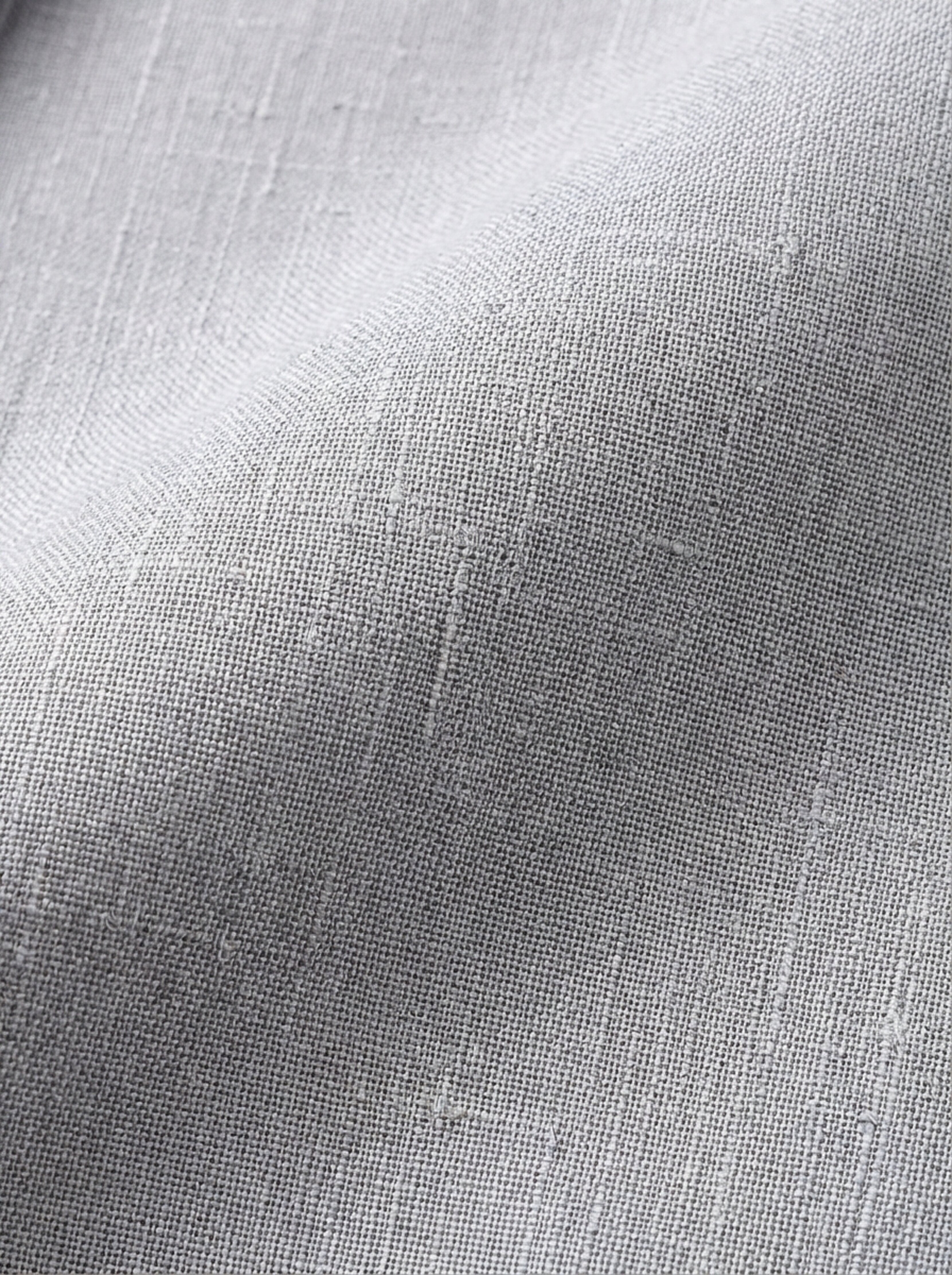 silver linen suit