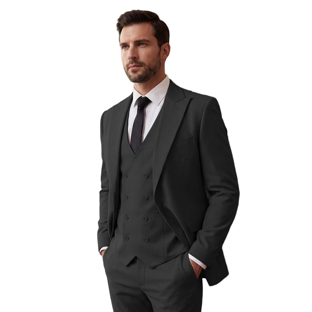 Men's Classic Business Suit 3-Piece Slim Fit