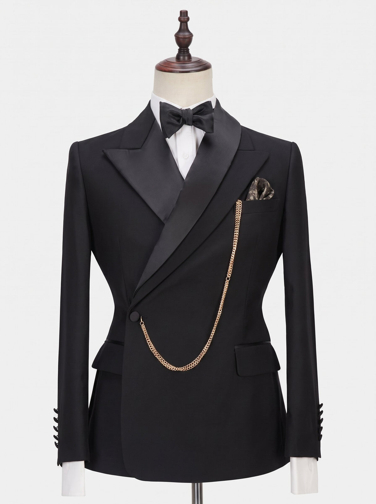 Men's 2 Piece Peak Lapel Tuxedo Suit Formal Wedding Suit