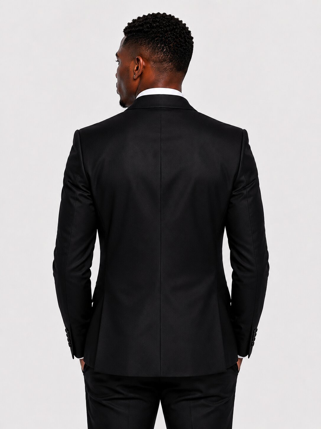 Black and Red Rhinestone 3 Piece Suit