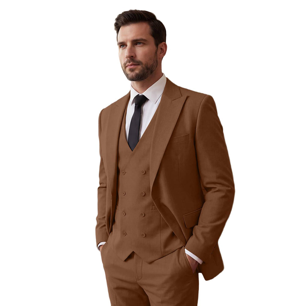 Men's Classic Business Suit 3-Piece Slim Fit