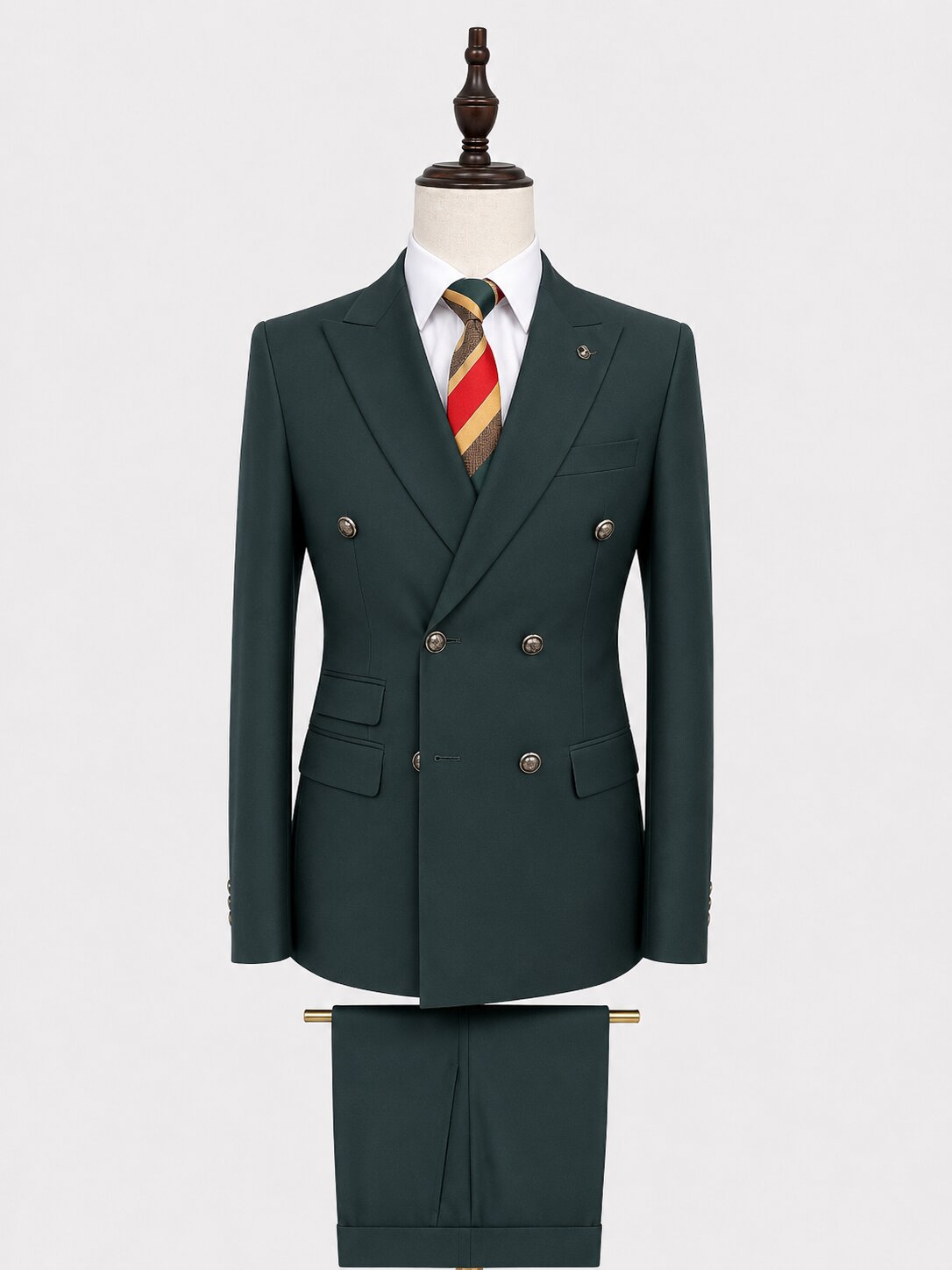 Men's Peak Lapel  Double Breasted Suit