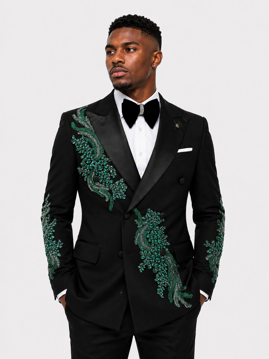 Gem Stone Prom Suit 2 Piece