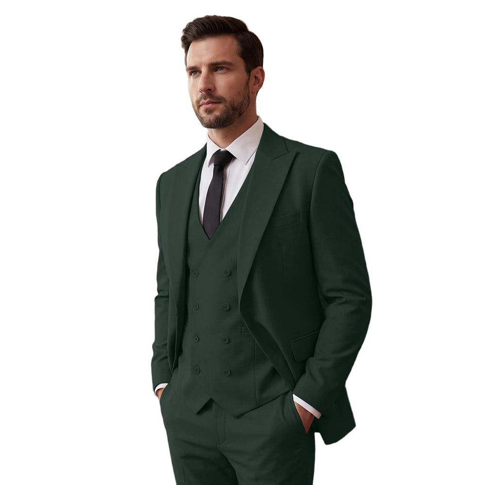 Men's Classic Business Suit 3-Piece Slim Fit