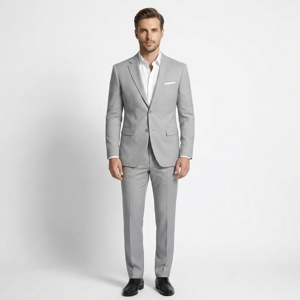 Men's Linen 2 Piece Suit - Summer Casual Wedding Suit