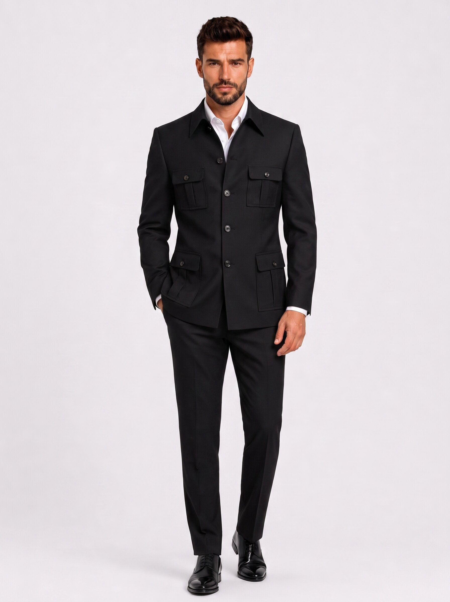 Men’s 2 Piece Safari Suit Long Sleeves