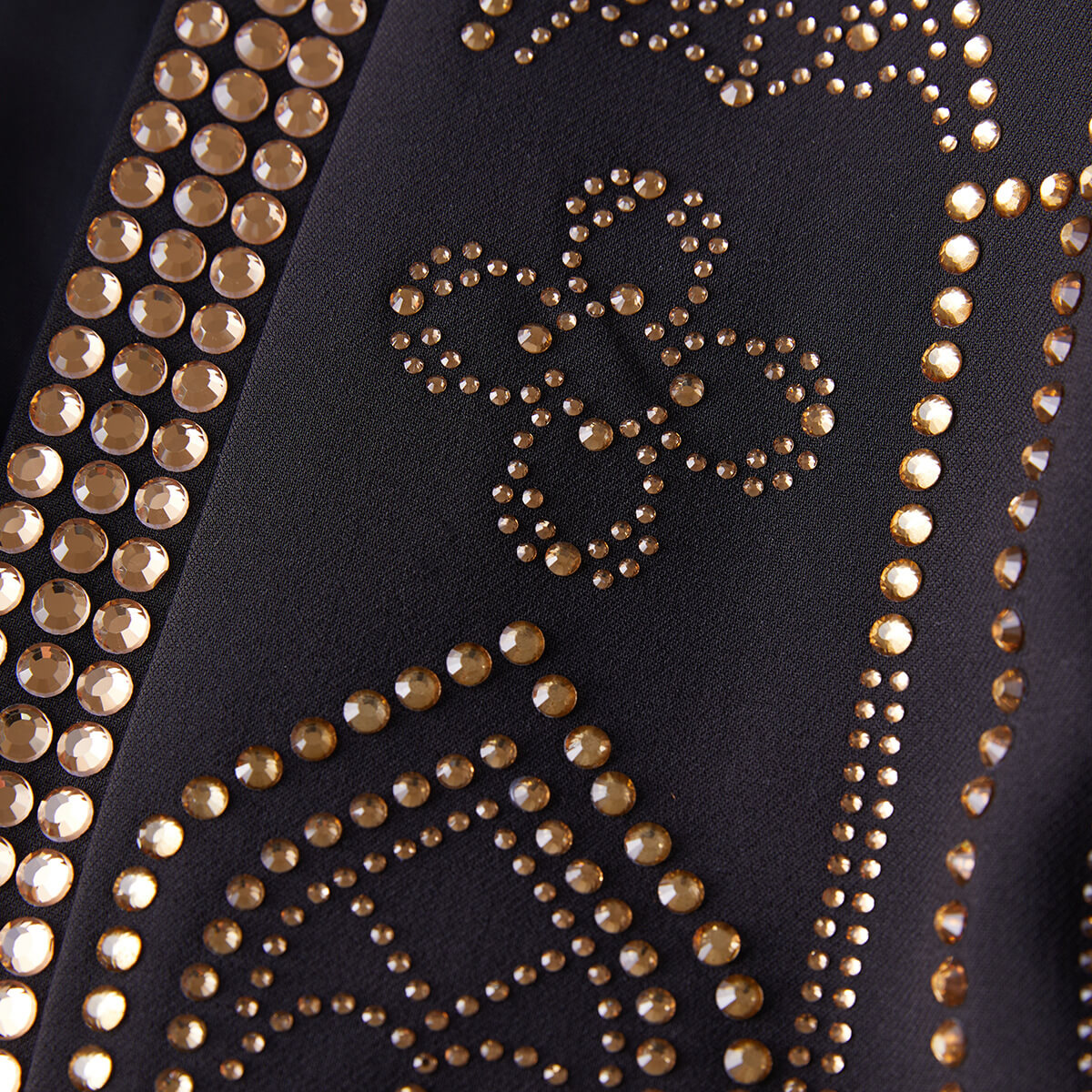 Mens Black Gold Geometric Rhinestone Stage Jacket for male musicians