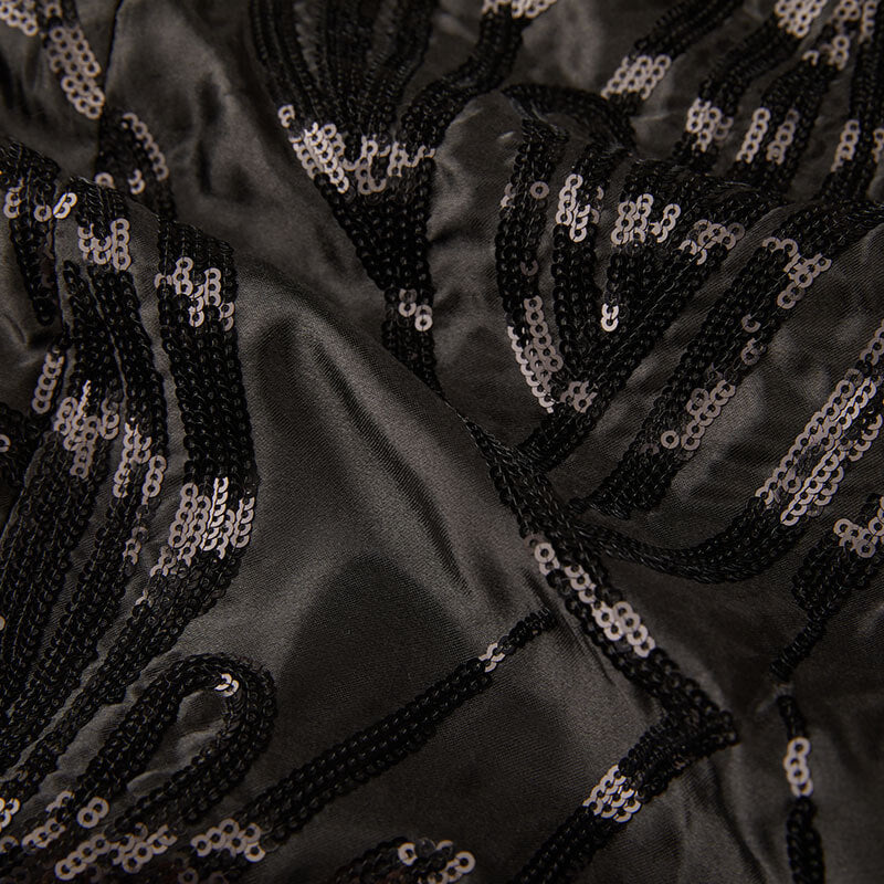 Men's Black Sequin Shawl Lapel Dinner Jacket