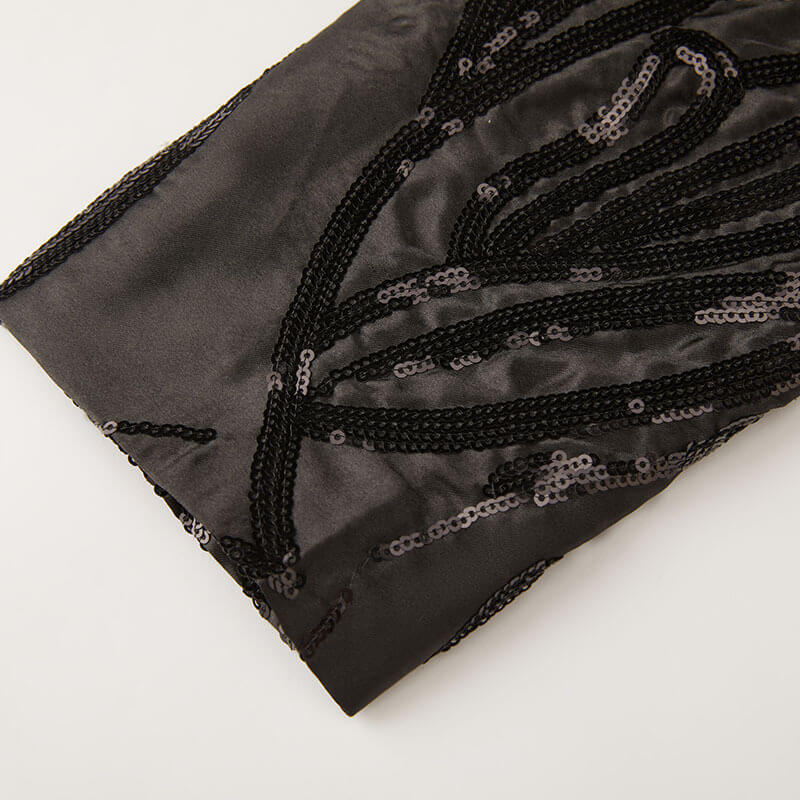 Men's Black Sequin Shawl Lapel Dinner Jacket