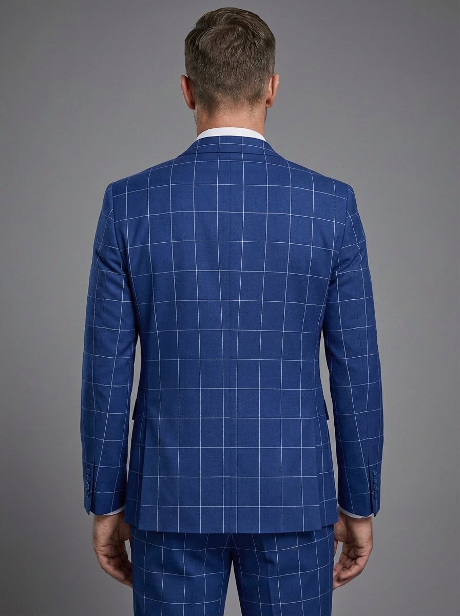 Men's Classic Check Three Piece Suit