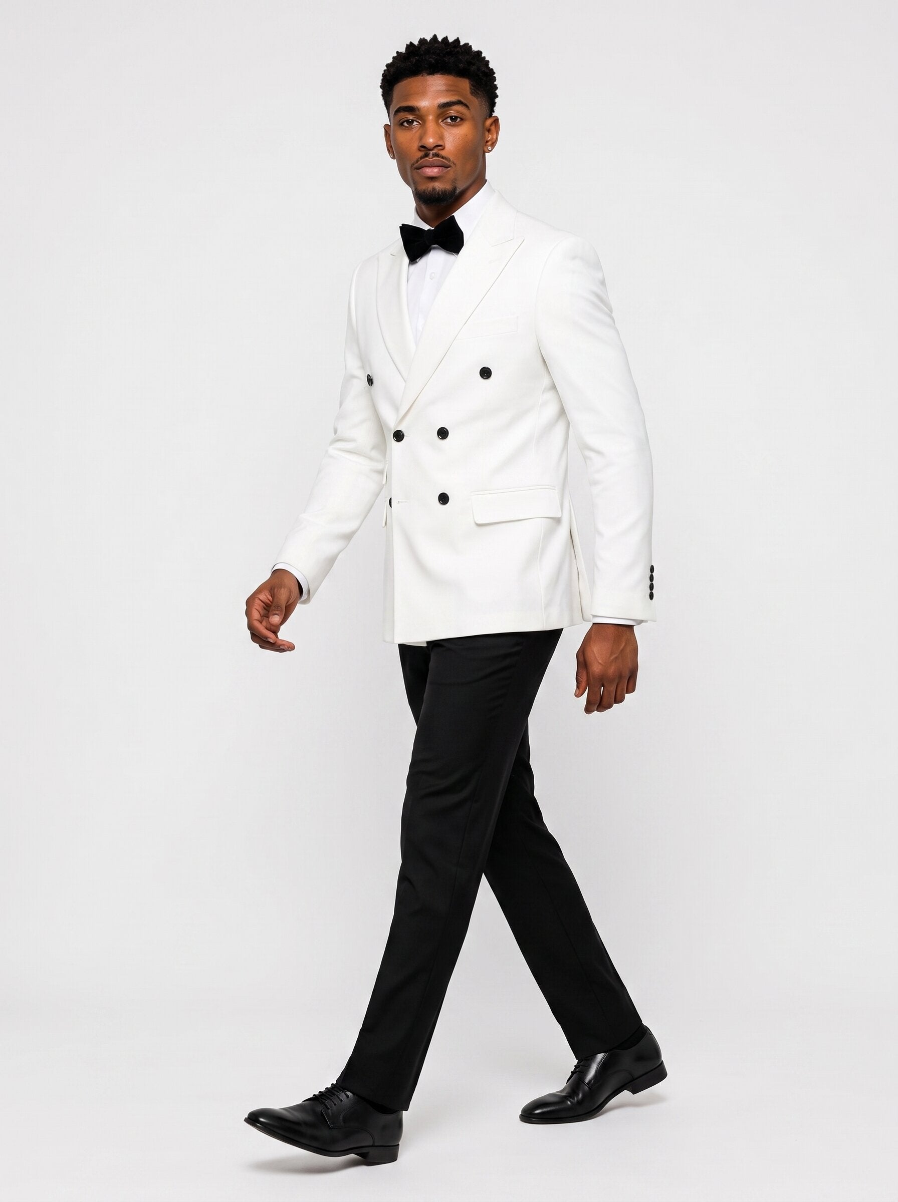 Men's Classic Six-Button Double-Breasted Suit