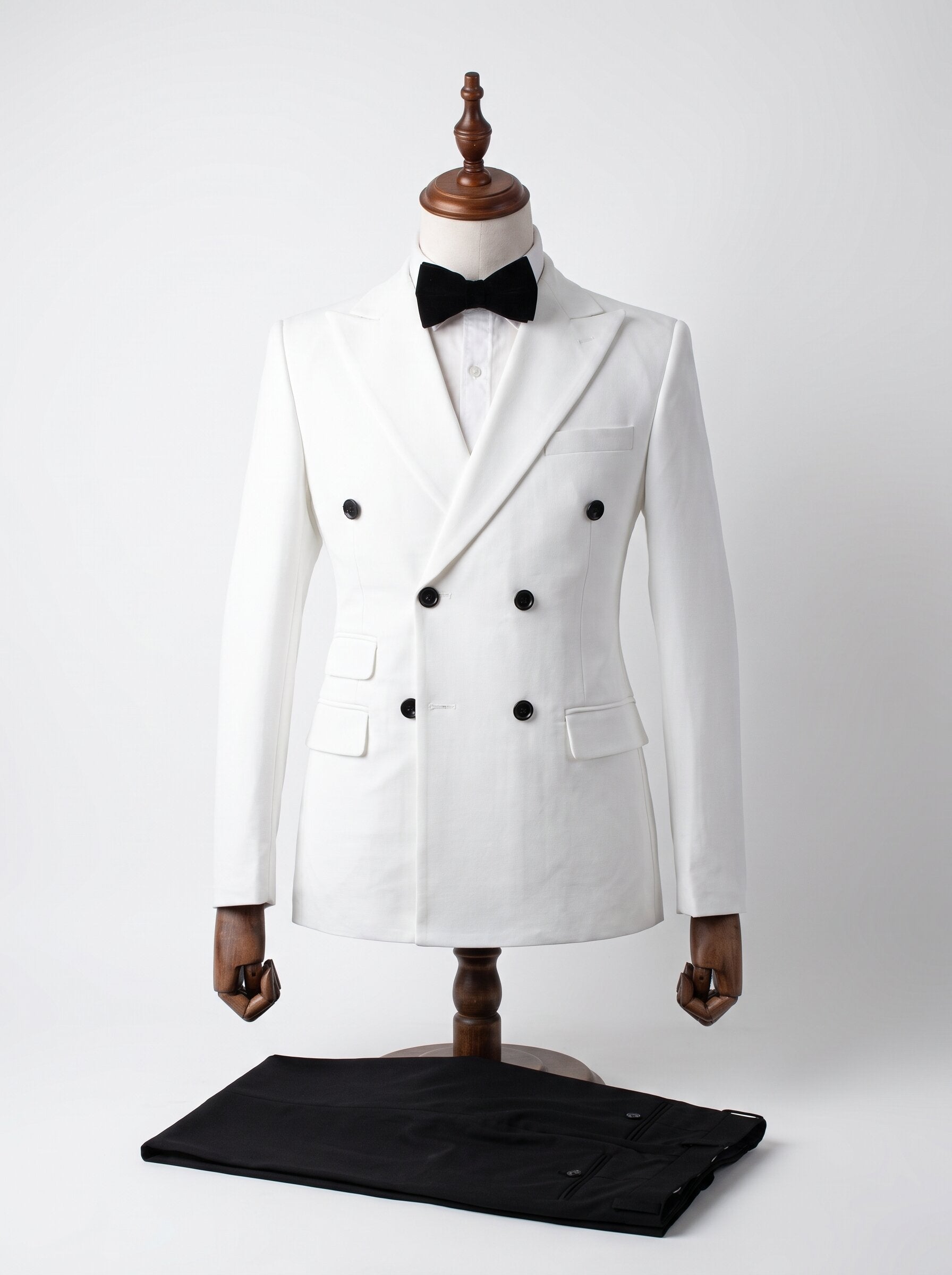 Men's Classic Six-Button Double-Breasted Suit