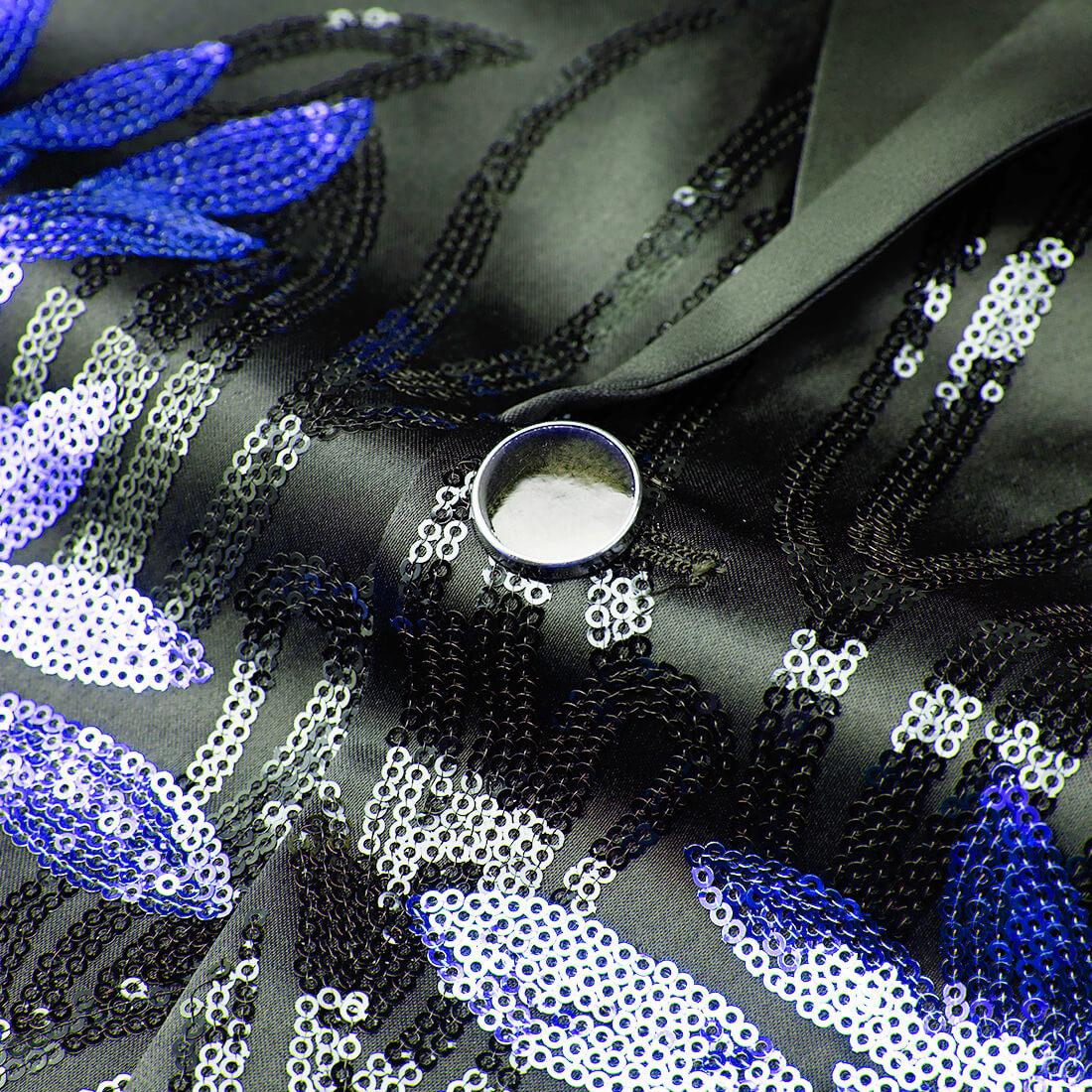 Men's Floral Sequin Shawl Lapel Prom Blazer