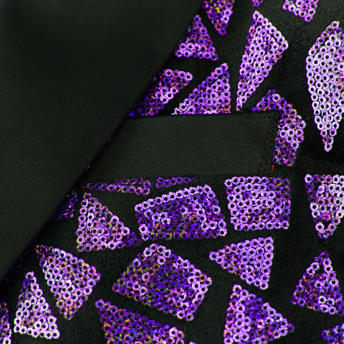 Men's Geometric Sequin Prom Jacket Blazer