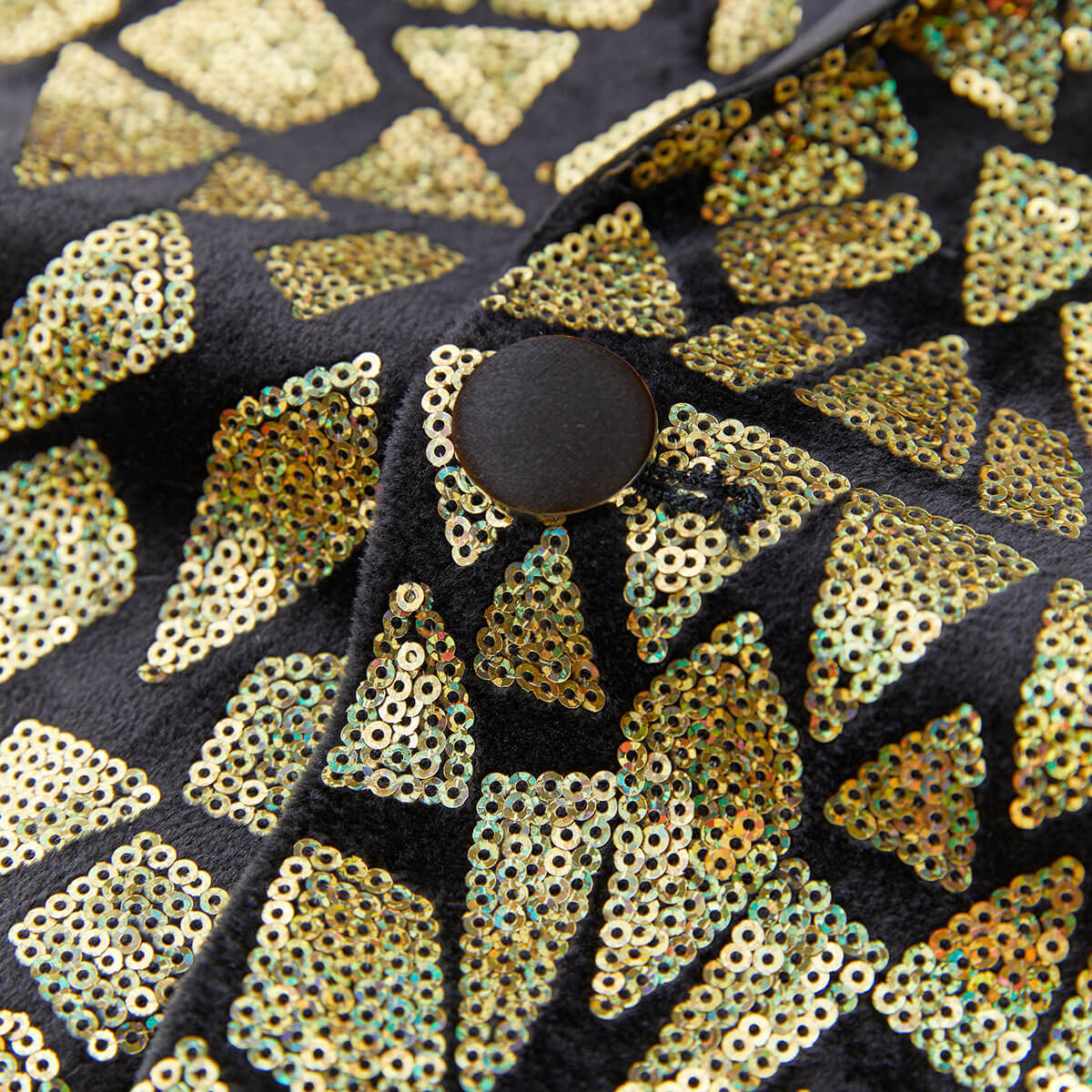 Men's Geometric Sequin Prom Jacket Blazer