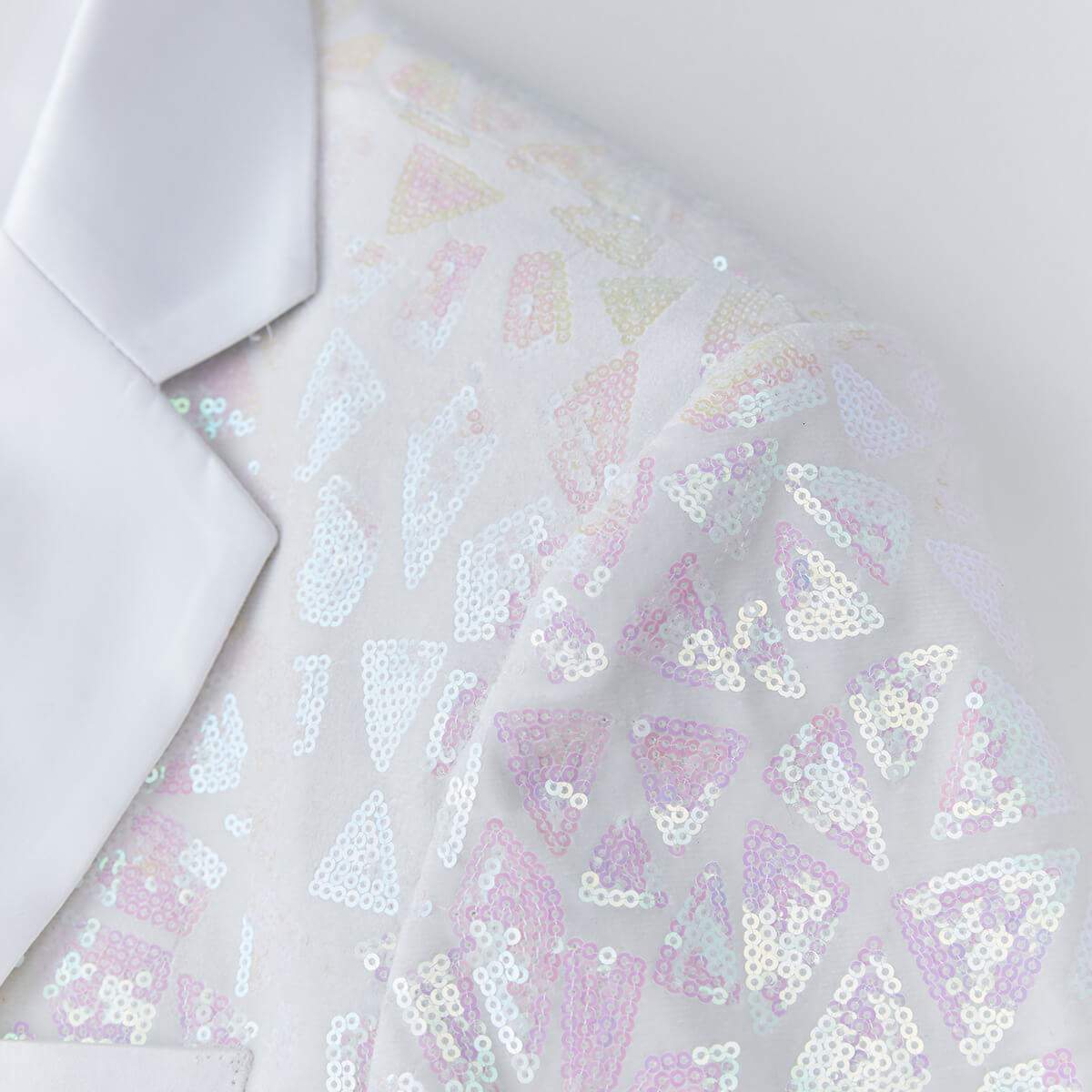 Men's Geometric Sequin Prom Blazer