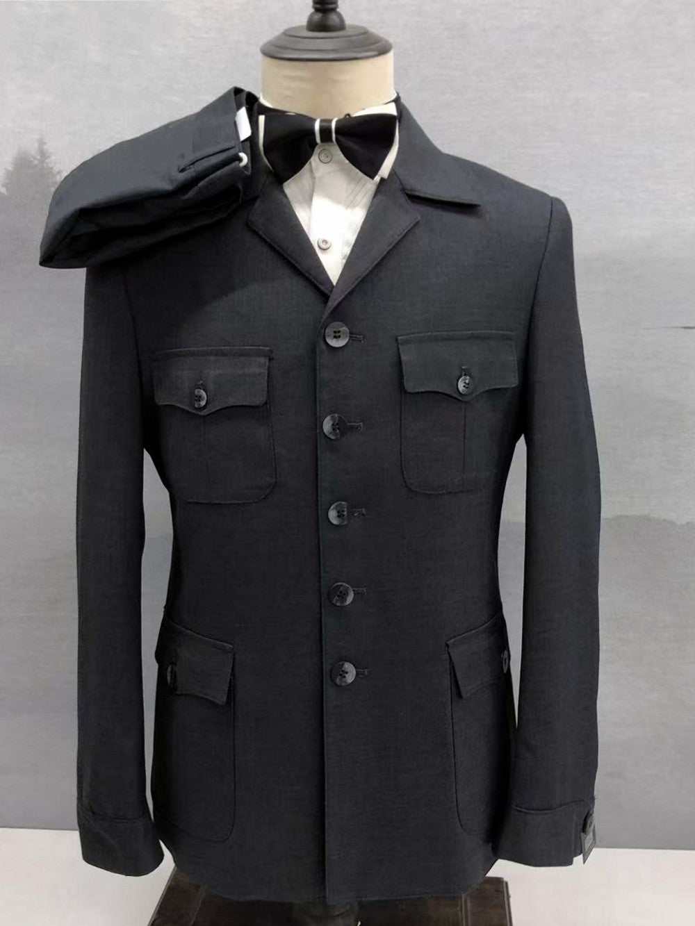Men’s Long Sleeve Safari Suit 2 Piece